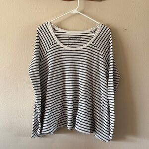 Free People We the Free Striped Raglan Long Sleeve size M